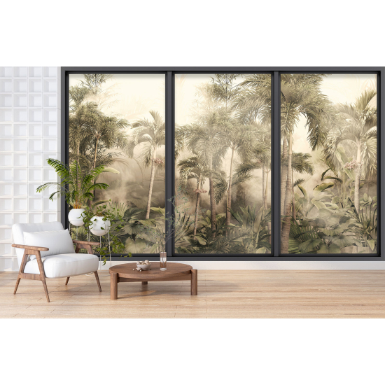 Papel pintado panorámico trampantojo - Jungla