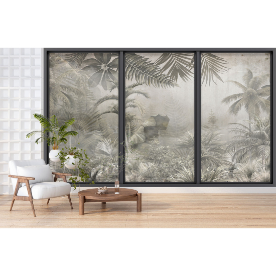 Papel pintado panorámico trampantojo - Jungla