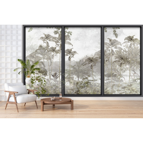 Papel pintado panorámico trampantojo - Jungla