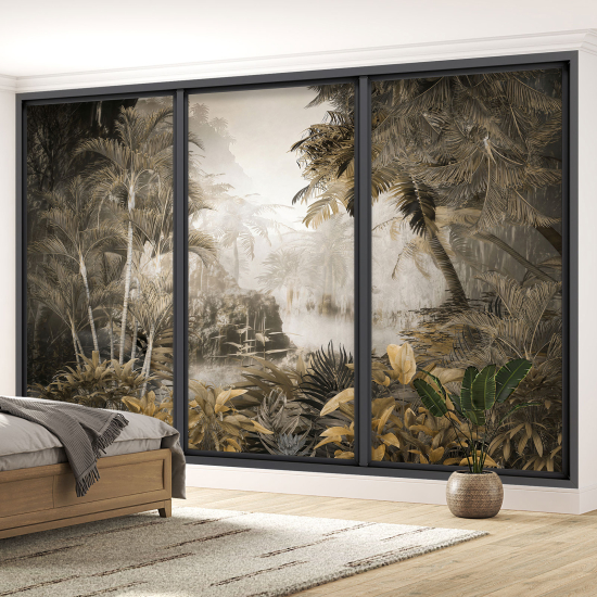 Papel pintado panorámico trampantojo - Jungla