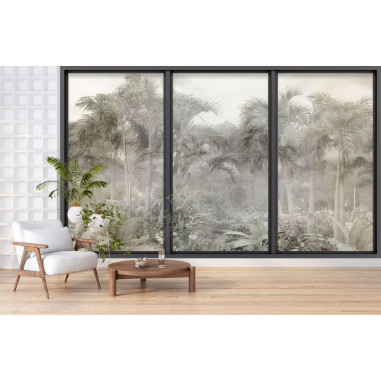 Papel pintado panorámico trampantojo - Jungla