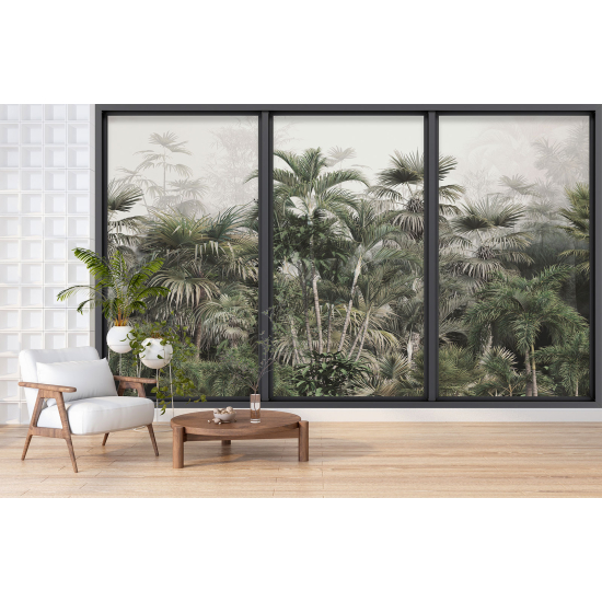Papel pintado panorámico trampantojo - Jungla
