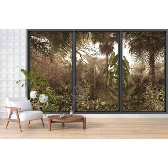 Papel pintado panorámico trampantojo - Jungla