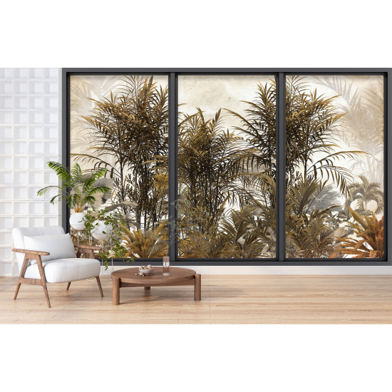 Papel pintado panorámico trampantojo - Jungla