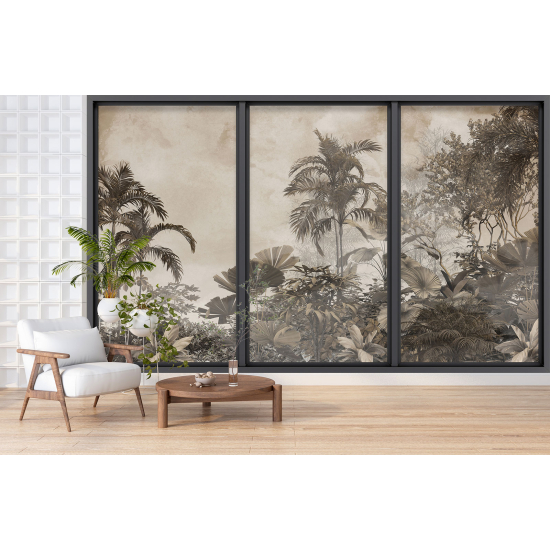 Papel pintado panorámico trampantojo - Jungla