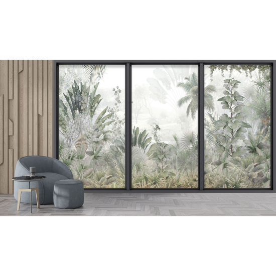 Papel pintado panorámico trampantojo - Jungla