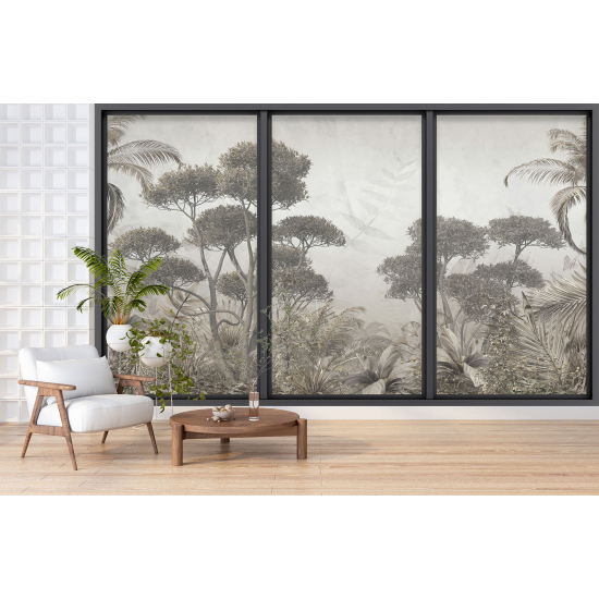 Papel pintado panorámico trampantojo - Jungla