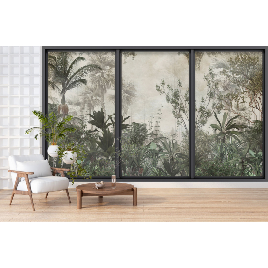 Papel pintado panorámico trampantojo - Jungla