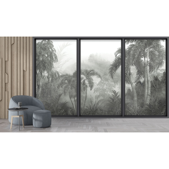 Papel pintado panorámico trampantojo - Jungla