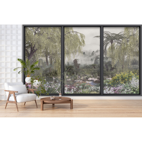 Papel pintado panorámico trampantojo - Jungla