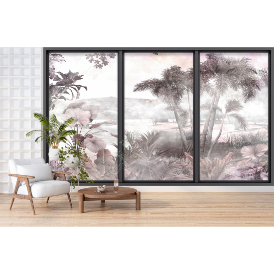 Papel pintado panorámico trampantojo - Jungla