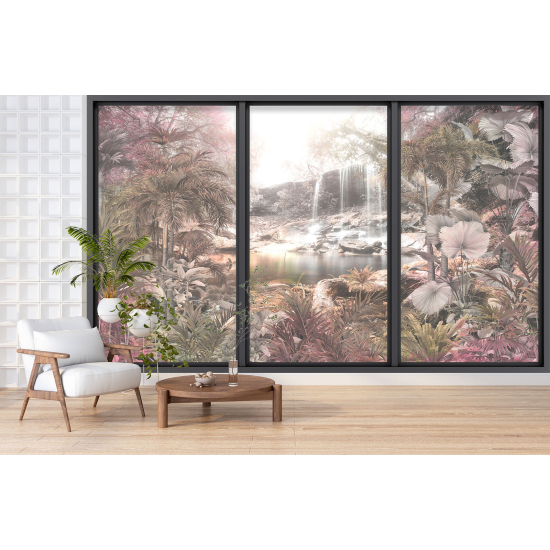 Papel pintado panorámico trampantojo - Jungla