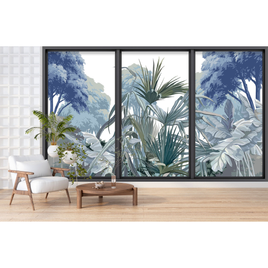Papel pintado panorámico trampantojo - Jungla