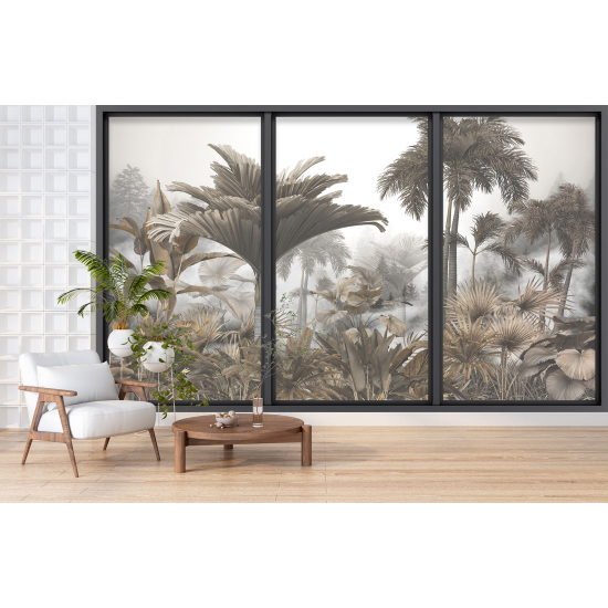 Papel pintado panorámico trampantojo - Jungla