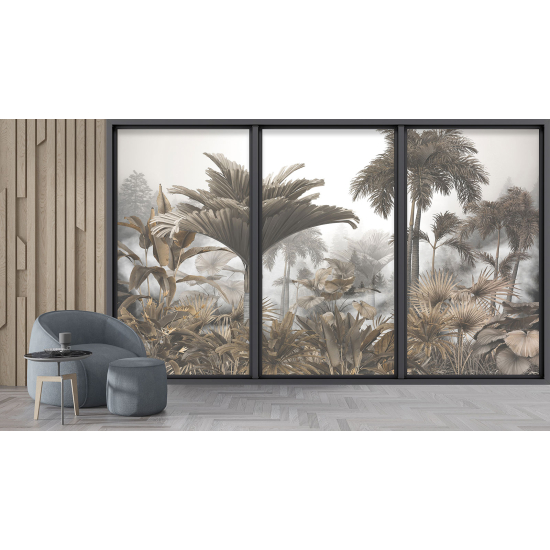 Papel pintado panorámico trampantojo - Jungla