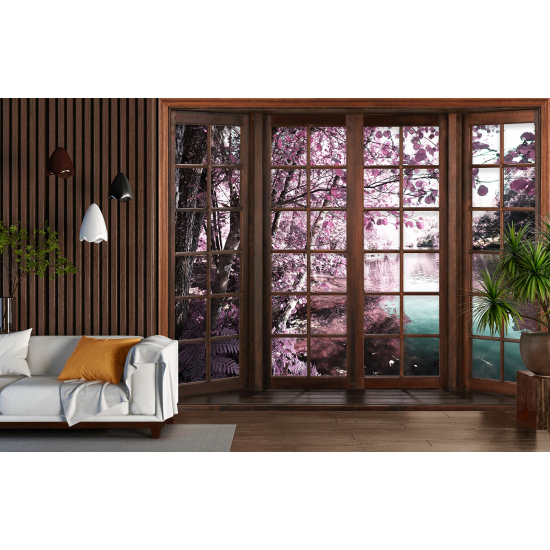 Papel pintado panorámico trampantojo - Lago