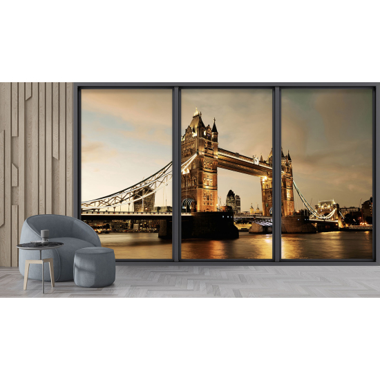 Papel pintado panorámico trampantojo - Londres
