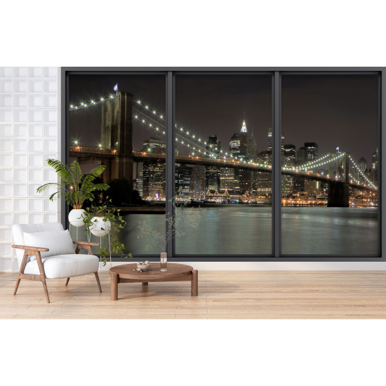 Papel pintado panorámico trampantojo - Nueva York