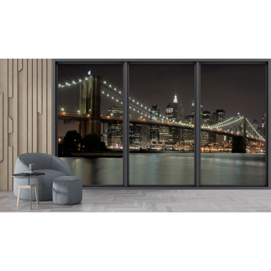 Papel pintado panorámico trampantojo - Nueva York