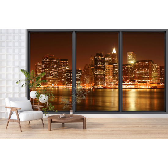 Papel pintado panorámico trampantojo - Nueva York