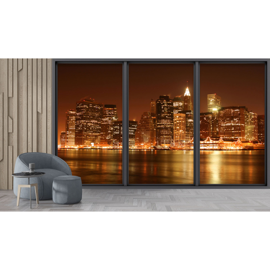 Papel pintado panorámico trampantojo - Nueva York