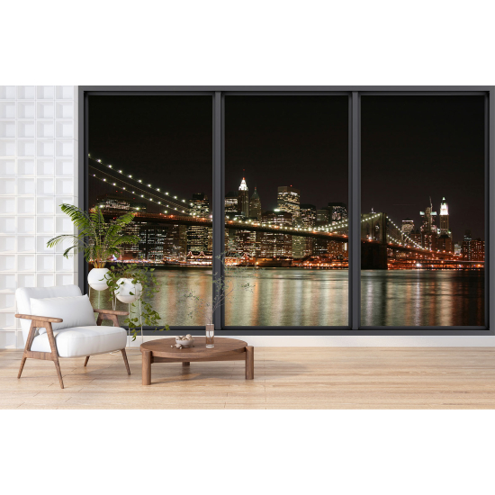 Papel pintado panorámico trampantojo - Nueva York