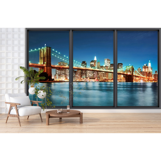 Papel pintado panorámico trampantojo - Nueva York
