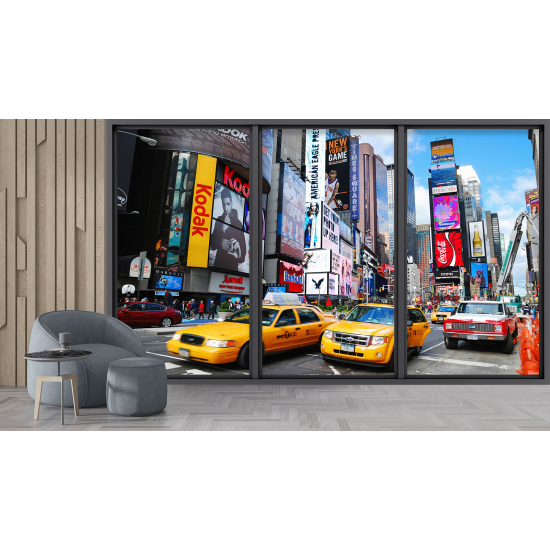 Papel pintado panorámico trampantojo - Nueva York