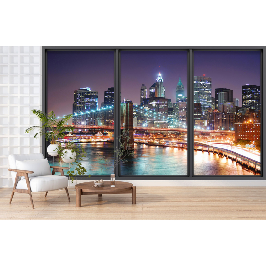 Papel pintado panorámico trampantojo - Nueva York