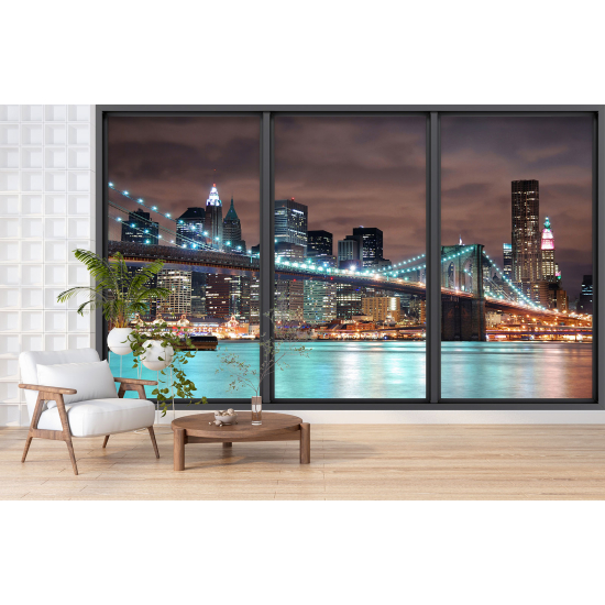 Papel pintado panorámico trampantojo - Nueva York