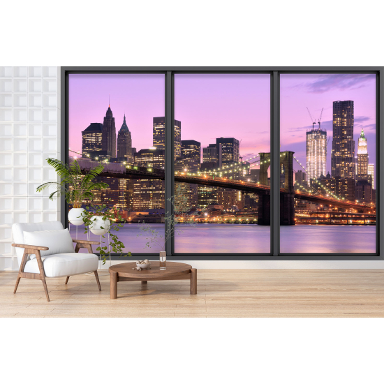 Papel pintado panorámico trampantojo - Nueva York
