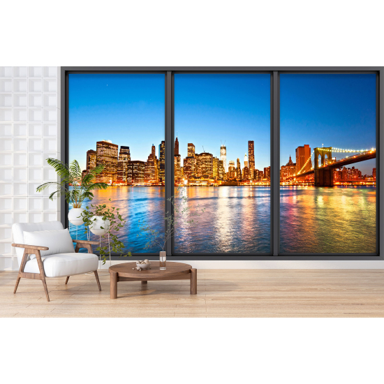 Papel pintado panorámico trampantojo - Nueva York