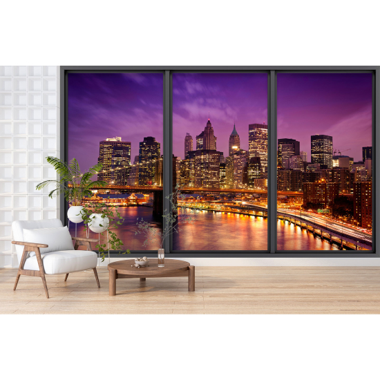 Papel pintado panorámico trampantojo - Nueva York
