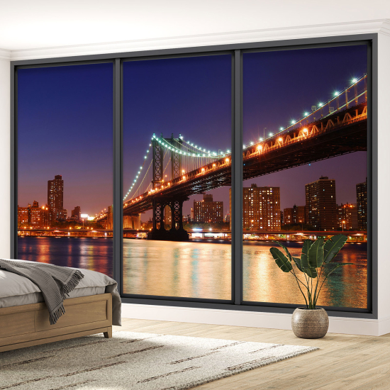 Papel pintado panorámico trampantojo - Nueva York