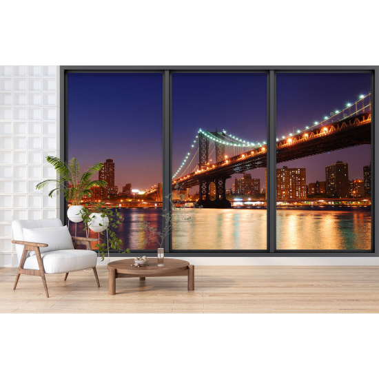 Papel pintado panorámico trampantojo - Nueva York