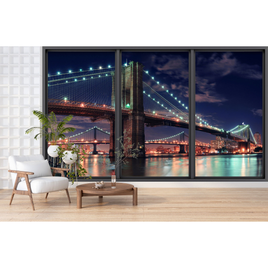 Papel pintado panorámico trampantojo - Nueva York
