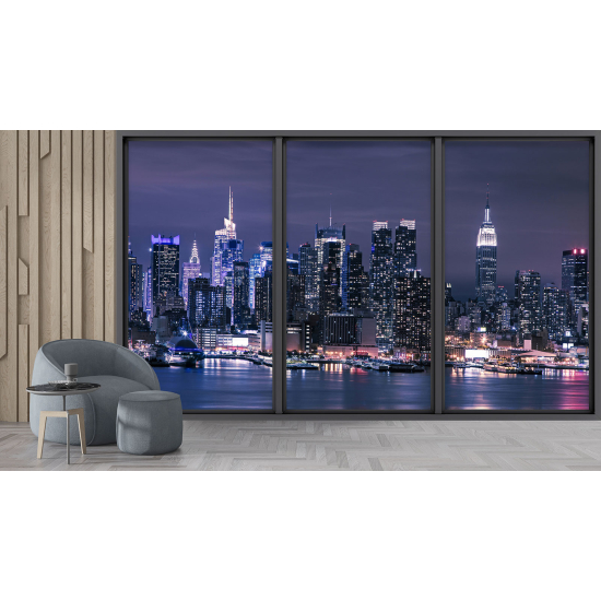 Papel pintado panorámico trampantojo - Nueva York
