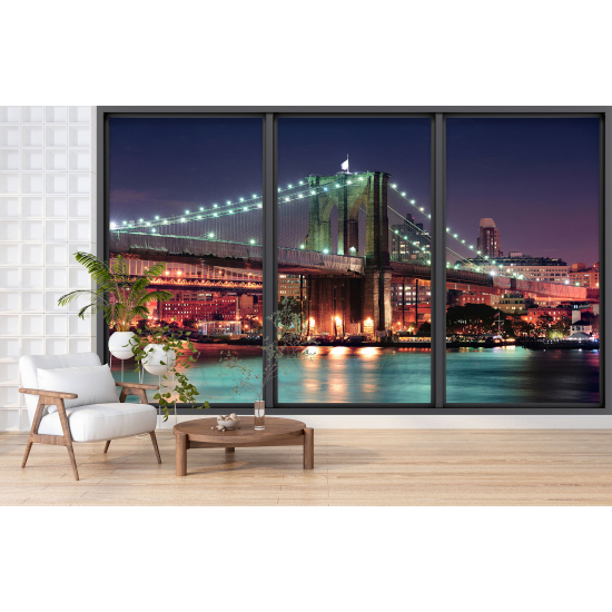 Papel pintado panorámico trampantojo - Nueva York