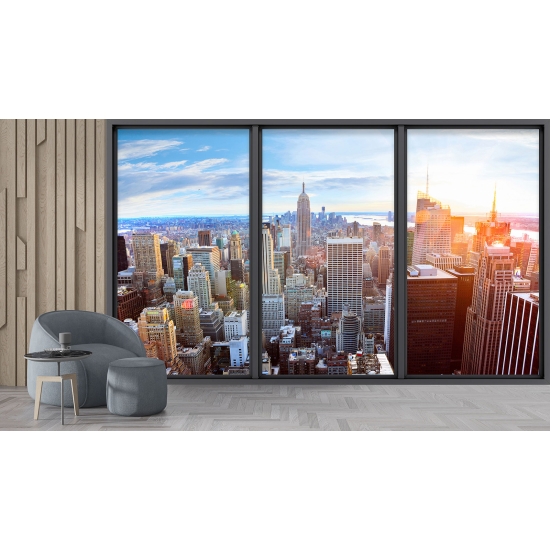 Papel pintado panorámico trampantojo - Nueva York