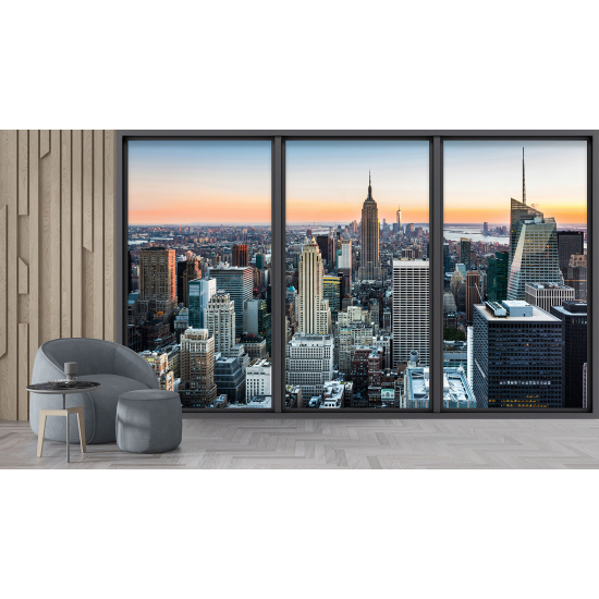 Papel pintado panorámico trampantojo - Nueva York
