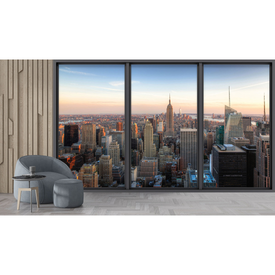 Papel pintado panorámico trampantojo - Nueva York
