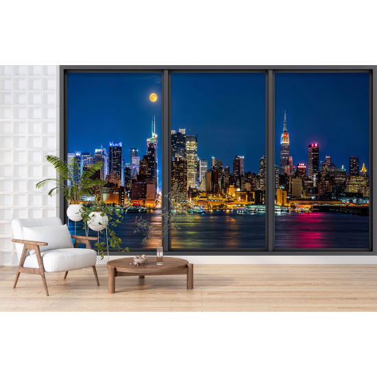 Papel pintado panorámico trampantojo - Nueva York