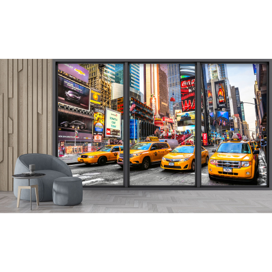 Papel pintado panorámico trampantojo - Nueva York