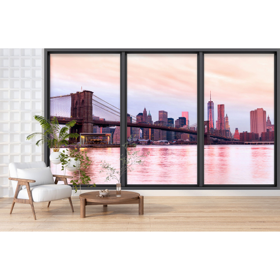 Papel pintado panorámico trampantojo - Nueva York