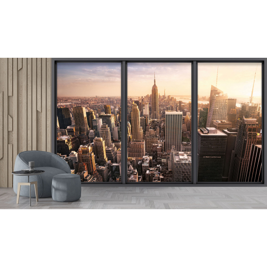 Papel pintado panorámico trampantojo - Nueva York
