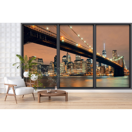 Papel pintado panorámico trampantojo - Nueva York