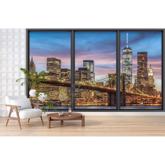 Papel pintado panorámico trampantojo - Nueva York
