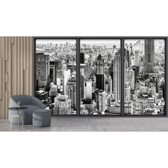 Papel pintado panorámico trampantojo - Nueva York