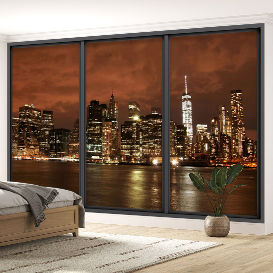 Papel pintado panorámico trampantojo - Nueva York