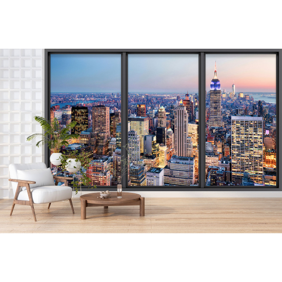 Papel pintado panorámico trampantojo - Nueva York